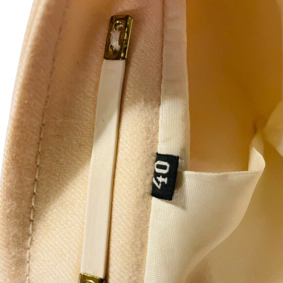 Your Sixth Sense Womens 40 Ivory Blazer Jacket Embroidered Buttons Long Sleeve - Picture 15 of 16